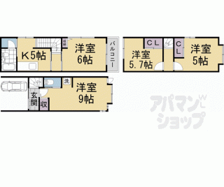 【桂北浦町戸建貸家】