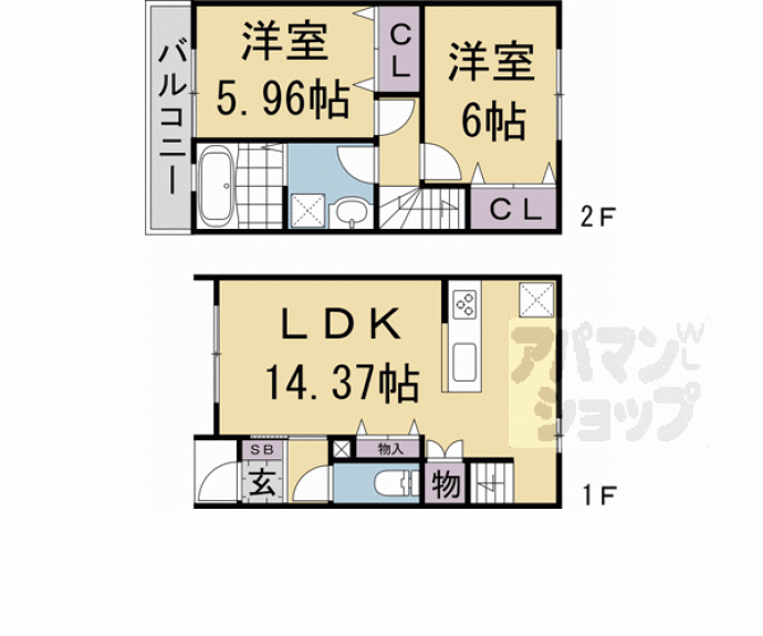 【セントフィオーレ西山天王山】間取