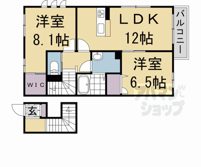 【リバーサイド松嵐】間取