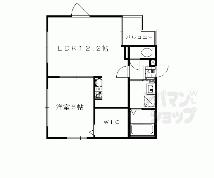 【ロハス西向日】間取