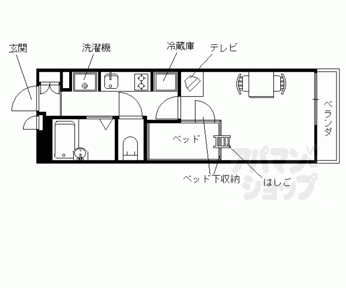 【レオパレス華】間取