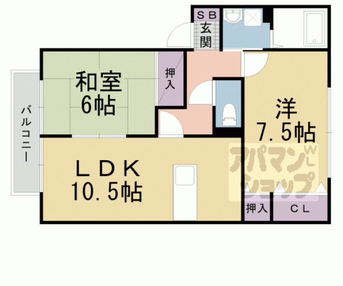 【ウィンディアコリーヌＥ棟】間取