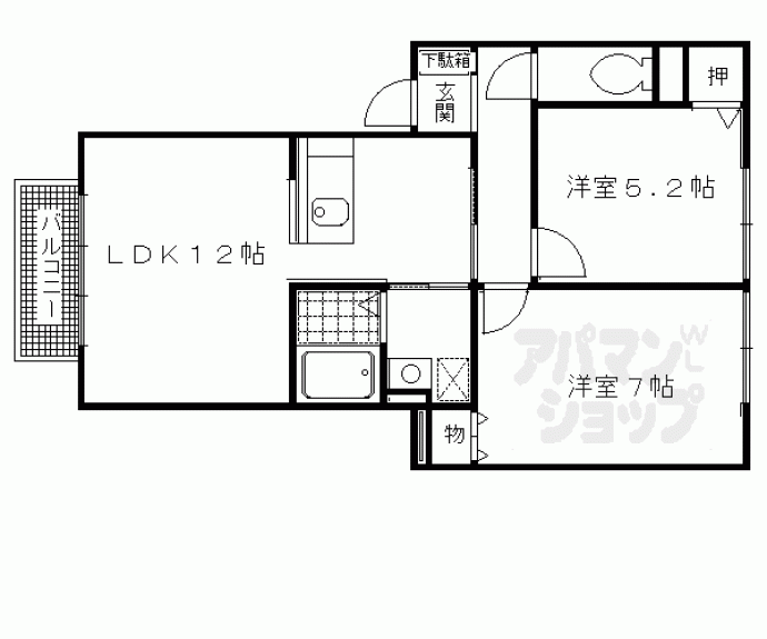 【ウィンディアコリーヌＥ棟】間取