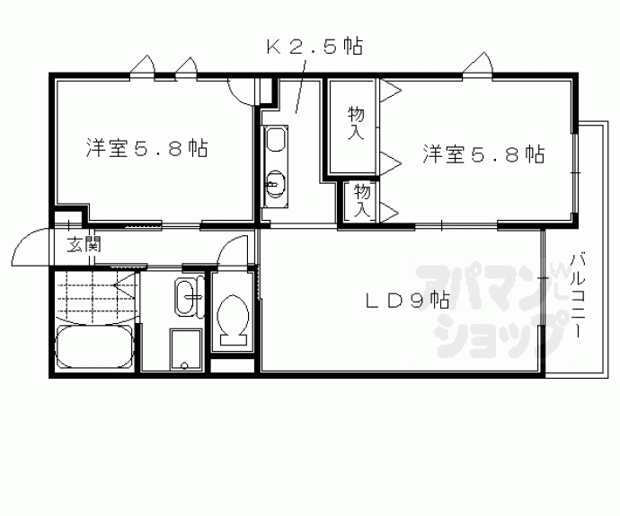 【エヴァンウノエ】間取