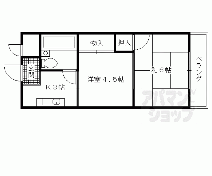 【エクセレント西山】間取