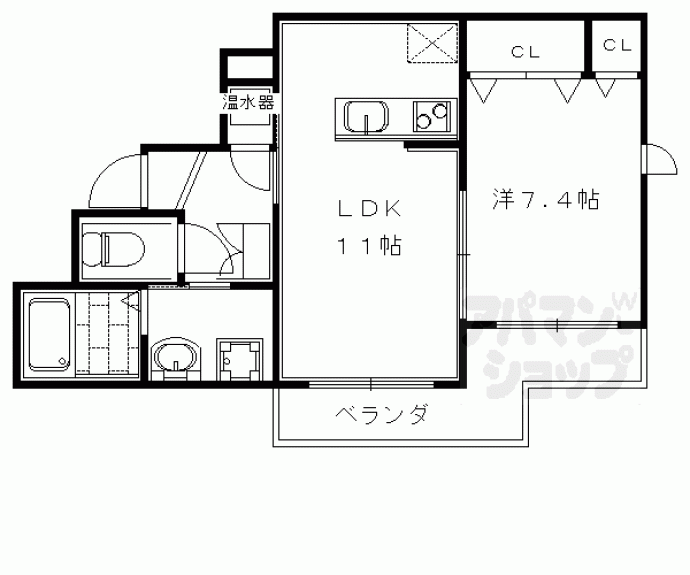 【エスパシオ洛西口】間取