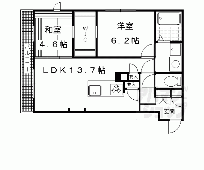 【ローズコート　Ｒ棟、Ｓ棟】間取