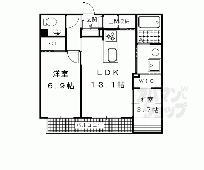 【ローズコート　Ｒ棟、Ｓ棟】間取