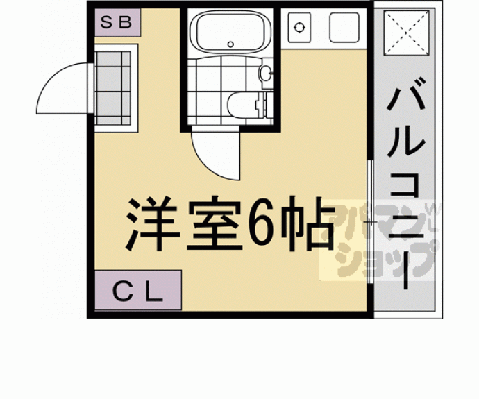 【カーサデルソーレ２１】間取