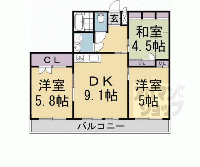 【メゾンショコラ】間取