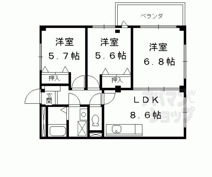 【長岡はつみ館】間取