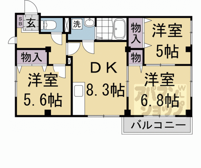 【長岡はつみ館】間取