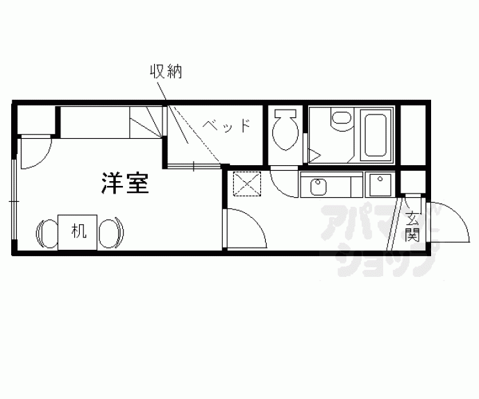 【レオパレスＱＵＥＲＣＵＳ（クエルクス）】間取