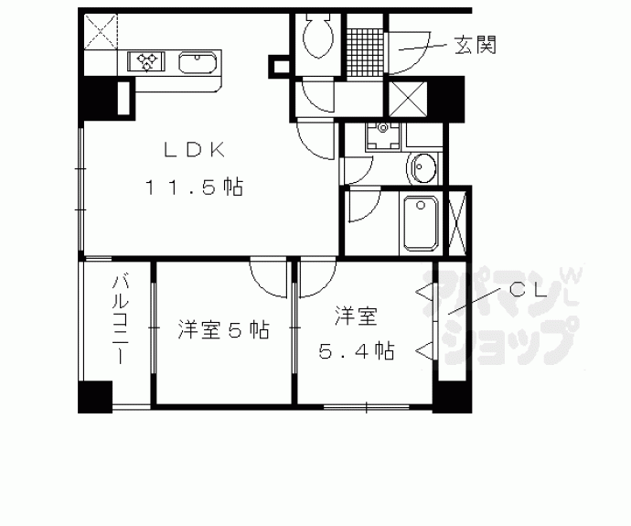 【ティーグルブラン桂】間取