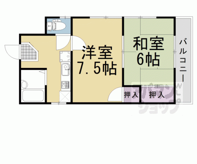 【大山崎マンション】間取