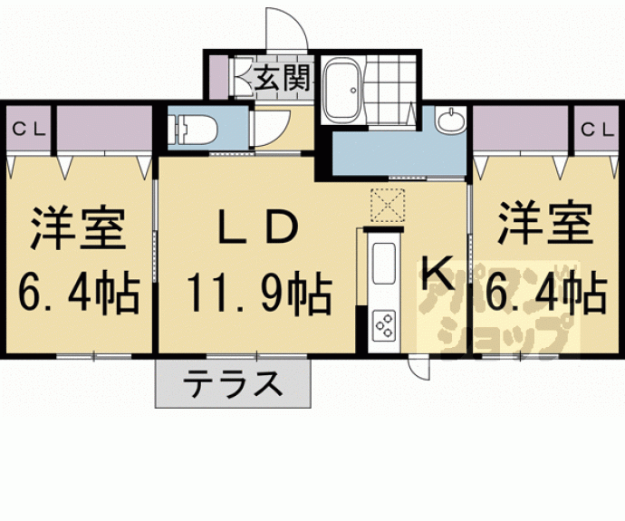 【シャーメゾンうぐいす台Ⅱ】間取