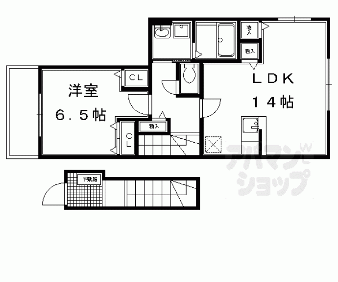 【メゾンドヤマダⅠ・Ⅱ】間取