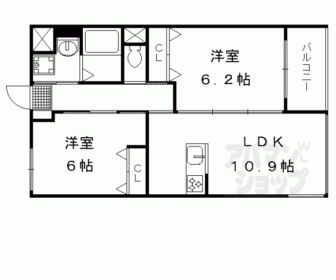 【ルーヴル円明寺】間取