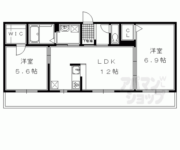 【神楽コート上桂】間取