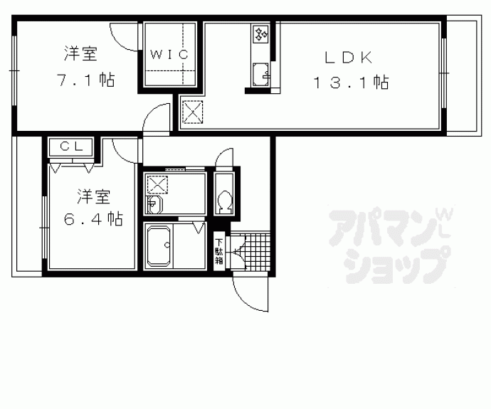 【神楽コート上桂】間取