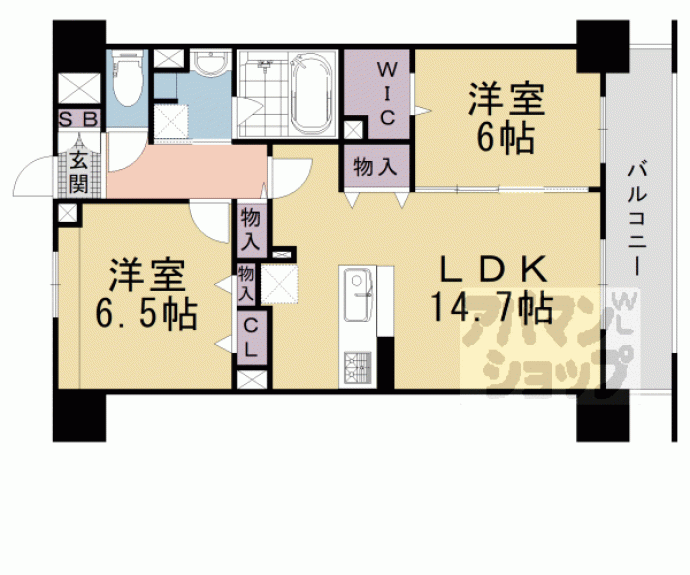 【ルシアン西山天王山】間取