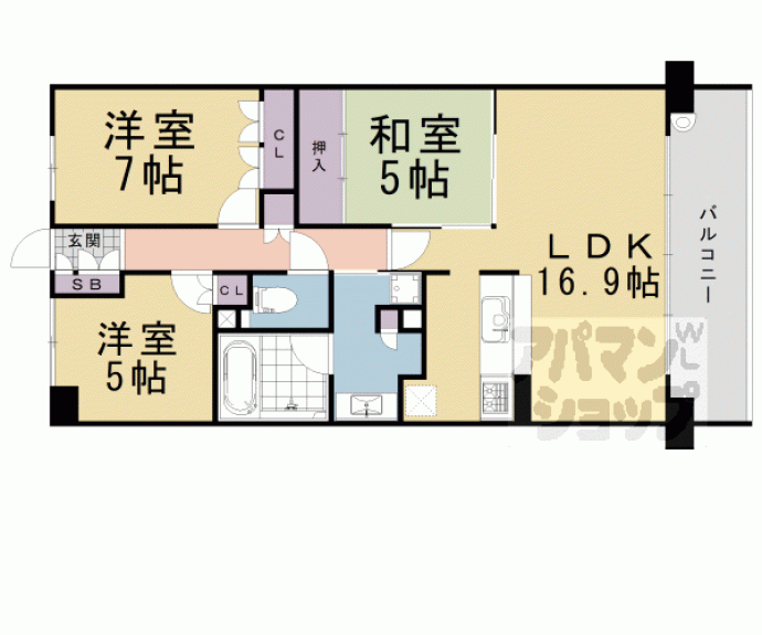 【ジオ阪急洛西口ノースレジデンス】間取