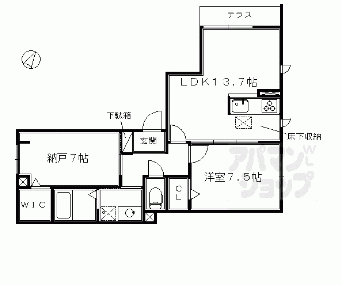 【アリスティオ大山崎】間取