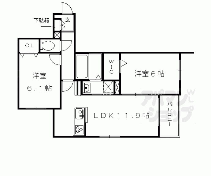 【ヘーベルメゾン閑遊】間取