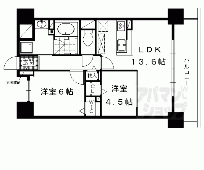 【Ａｖａｎｔａｇｅ雅庵】間取