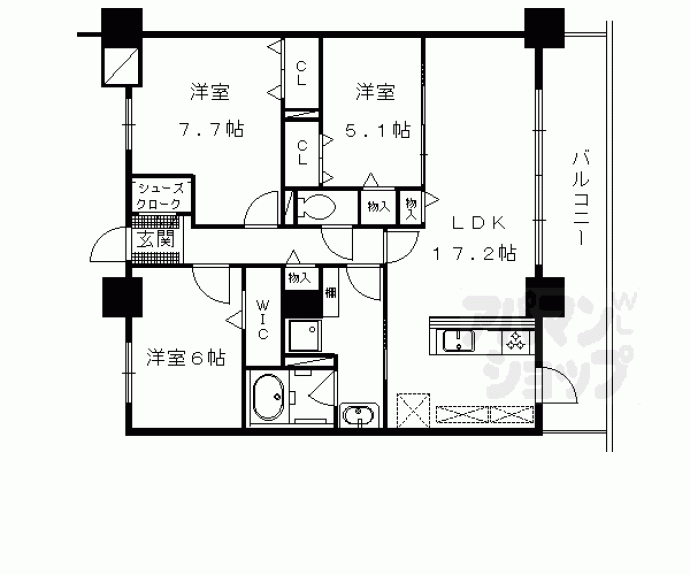 【Ａｖａｎｔａｇｅ雅庵】間取