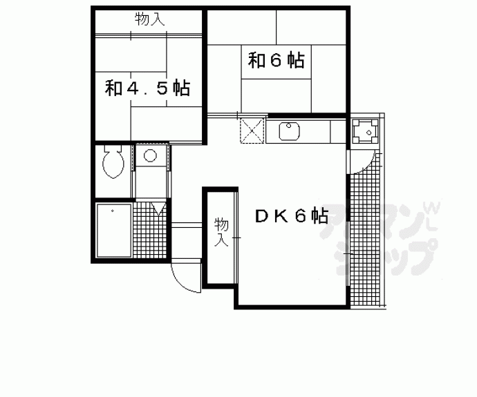 【樫原賃貸住宅】間取