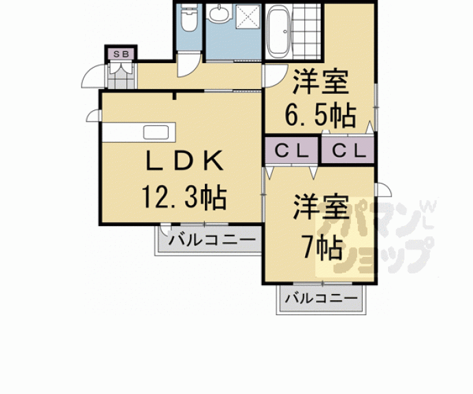 【シャンテ上桂】間取