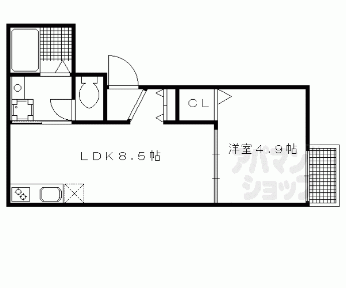 【グランパシフィック寺戸スクエア】間取