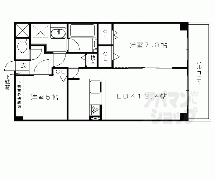 【グラン・フィオーレ向日町】間取