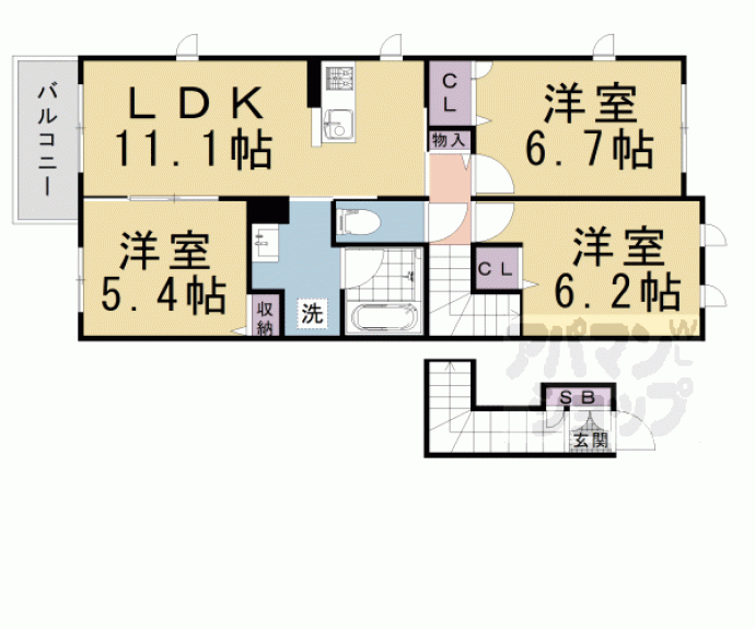 【ゴールデンピーチ大利】間取