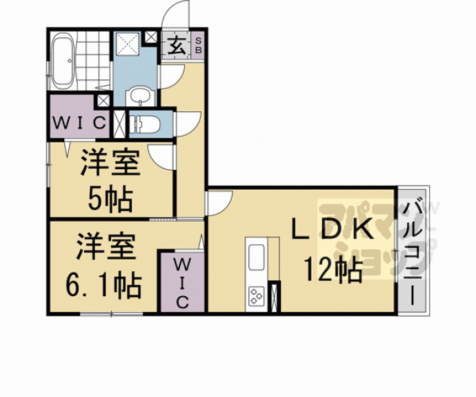 【ラ　カーザセレーナ】間取