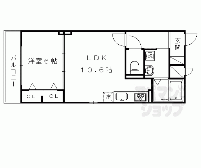 【ソレイユ西向日】間取