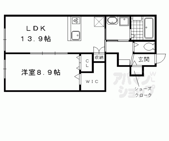 【ラシーネ洛楽】間取