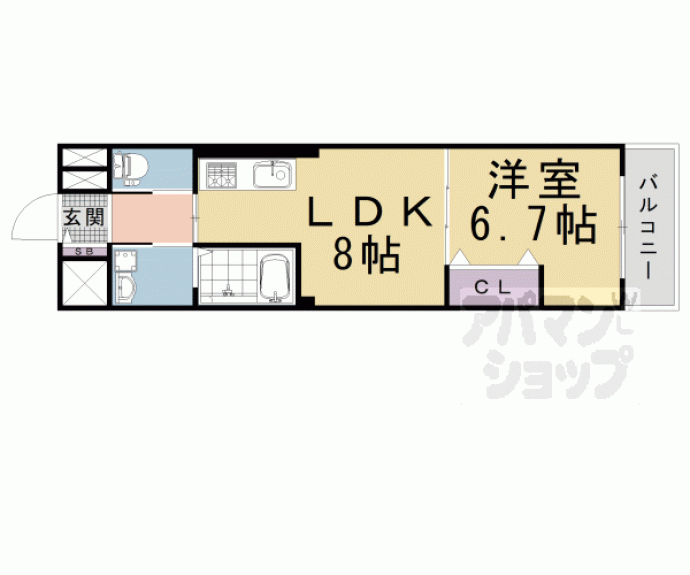 【Ｓ・Ｃｒｅｅｋ長岡京】間取