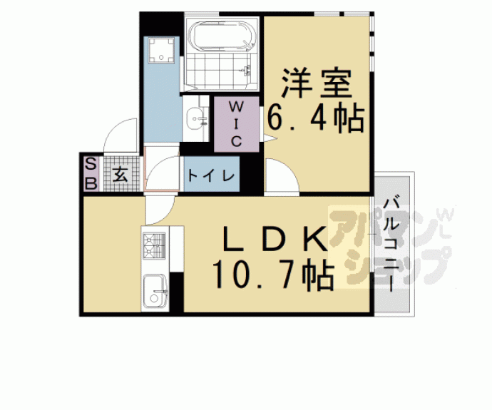 【Ｄ－ｒｏｏｍ桂西口】間取