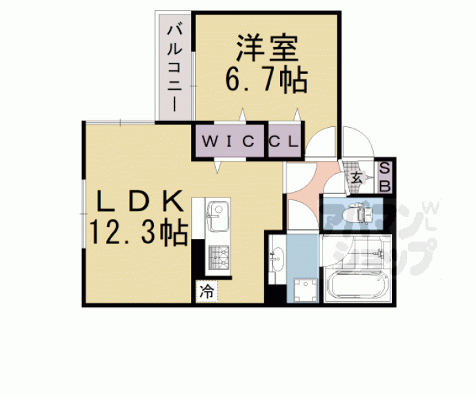 【Ｄ－ｒｏｏｍ桂西口】間取