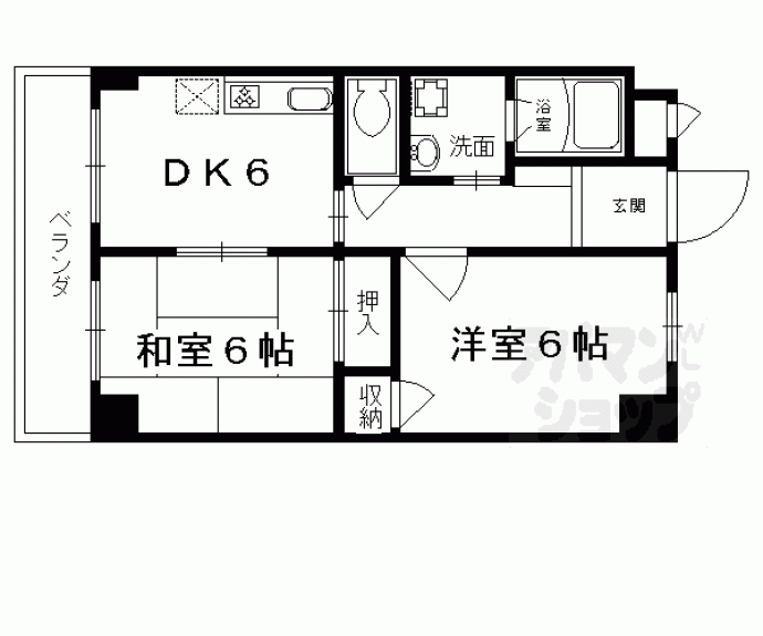 【グリーンベルⅠ号館】間取