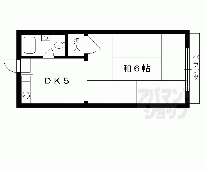 【サンタハイム稲荷】間取