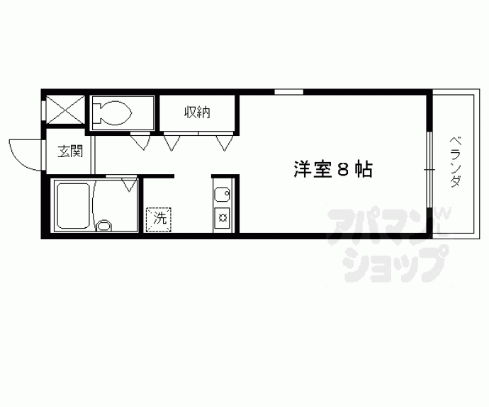 【ジュネス堀川】間取