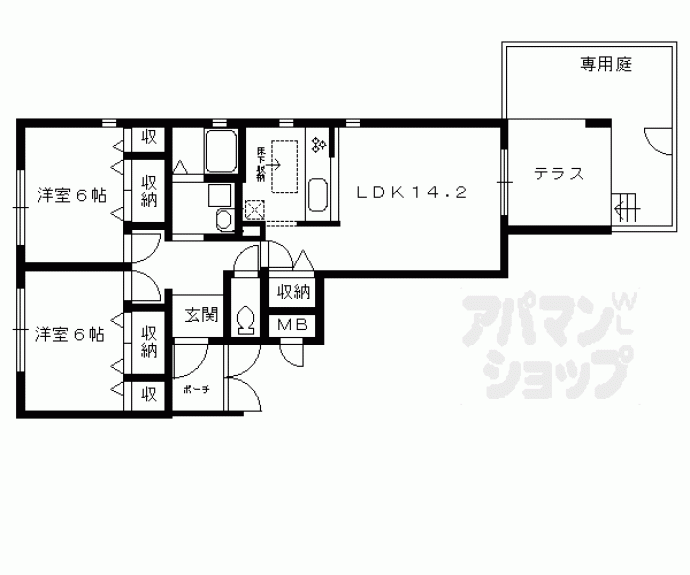 【コンフィアンサ桂】間取