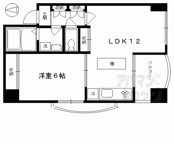 【ライフプラザ烏丸御池】間取