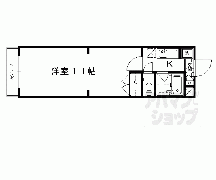 【エレガンス東寺】間取