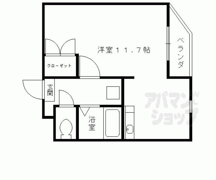 【ＡｄｅｓｓｏＰｏｚｚｏ烏丸六条】間取