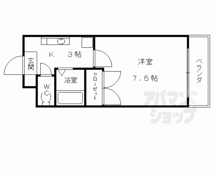 【ＡｄｅｓｓｏＰｏｚｚｏ烏丸六条】間取