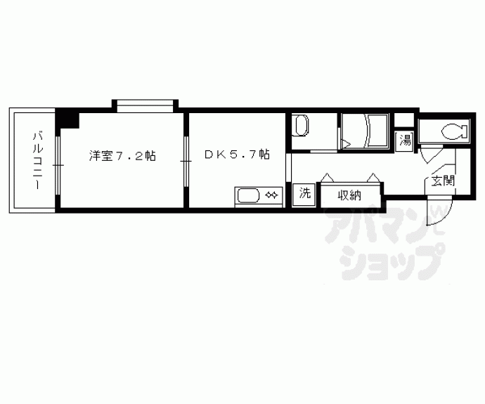 【アヴィ四条】間取